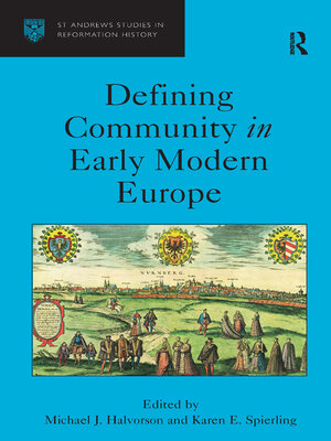 cover image of Defining Community in Early Modern Europe